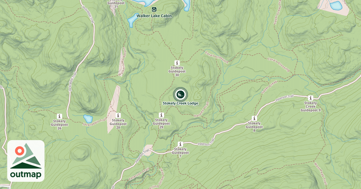 Map of Stokely Creek Lodge