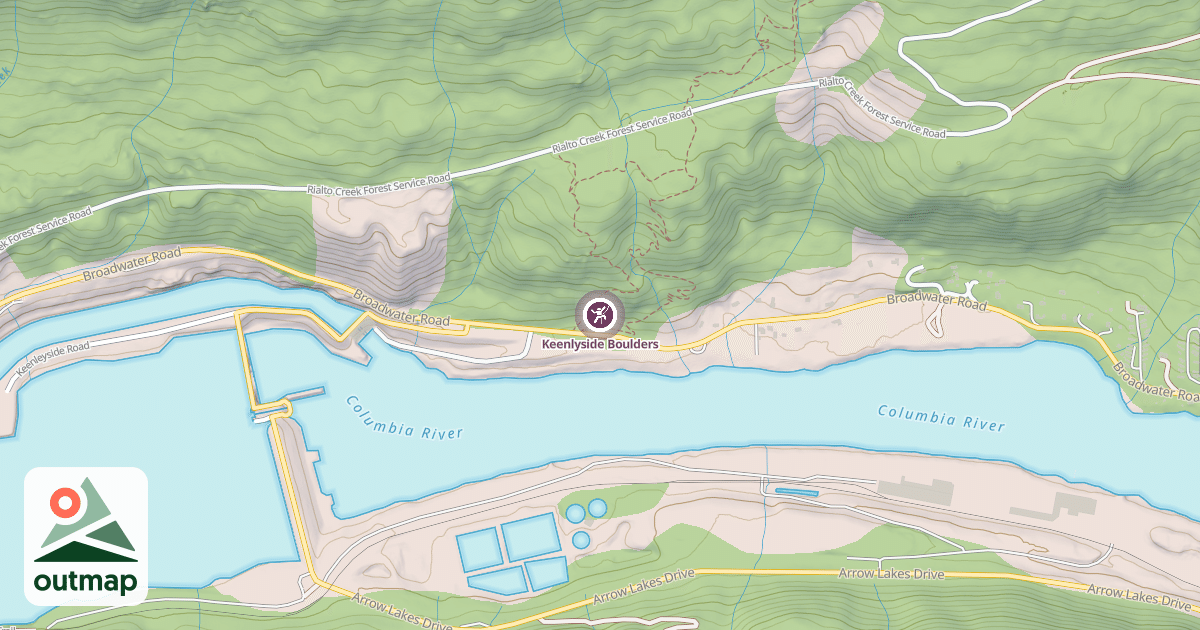 Map of Keenlyside Boulders