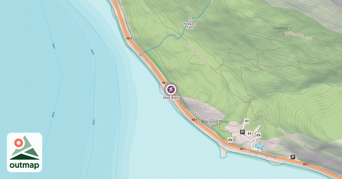 Map of Shot Rock