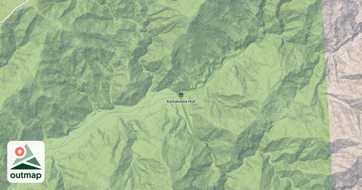Map of Kawakawa Hut