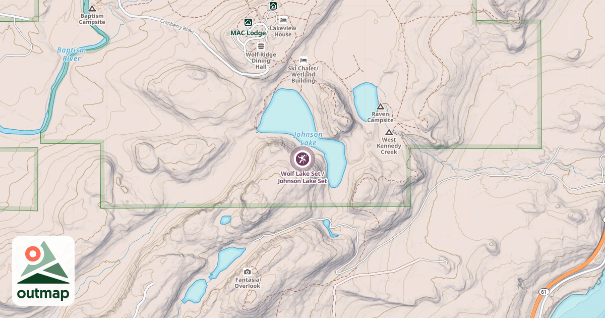 Map of Wolf Lake Set / Johnson Lake Set