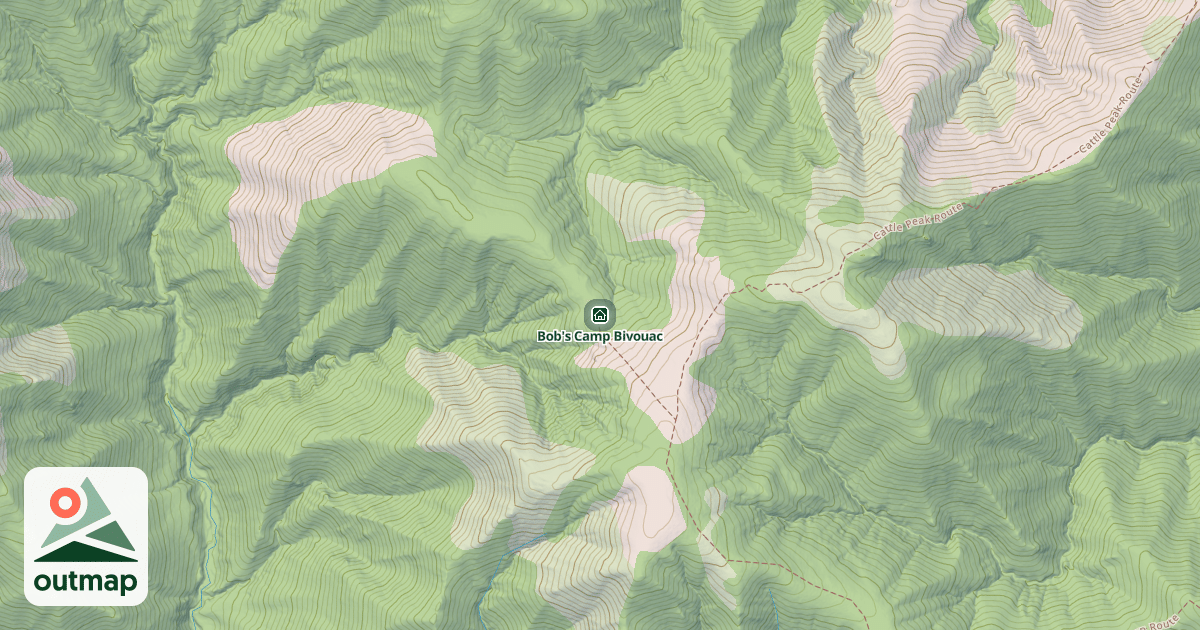 Map of Bob's Camp Bivouac