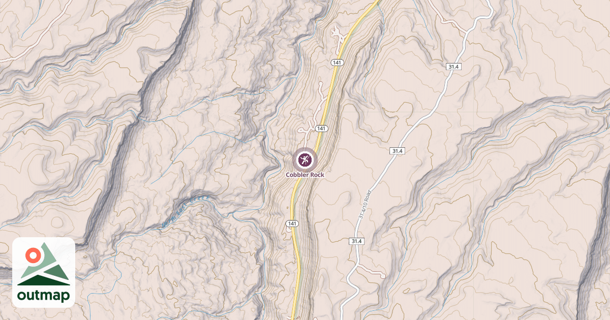 Map of Cobbler Rock