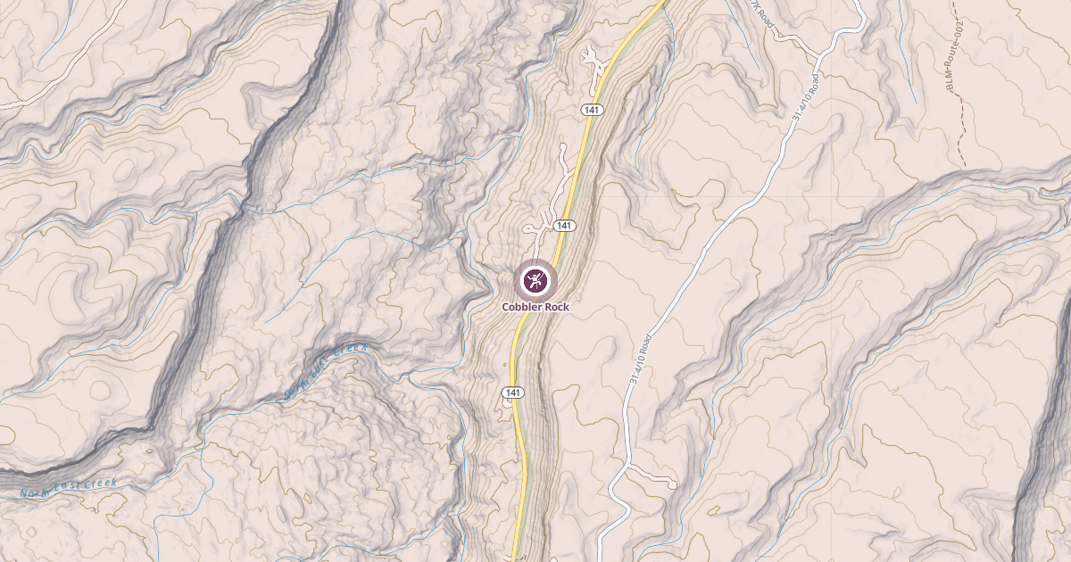 Map preview of Cobbler Rock
