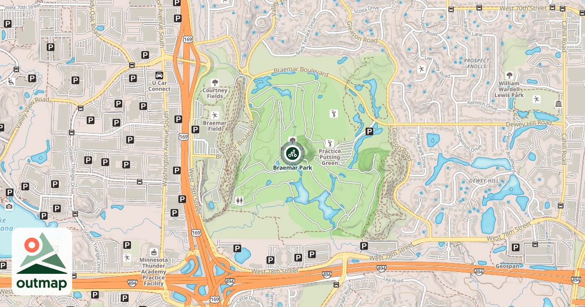 Map of Braemar Park
