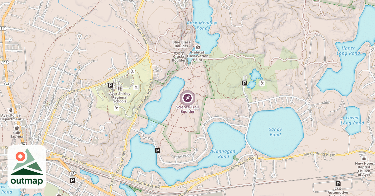 Map of Science Trail Boulder
