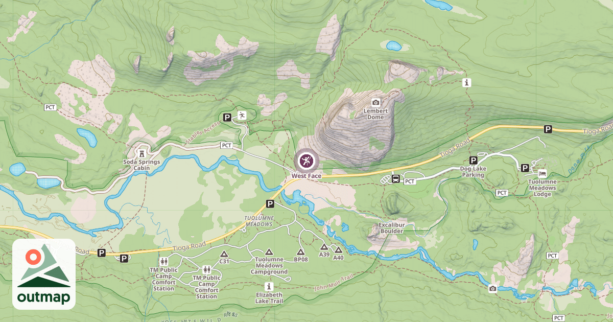 Map of West Face
