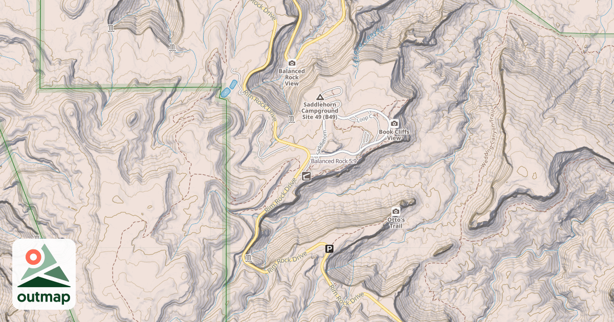 Map of Balanced Rock