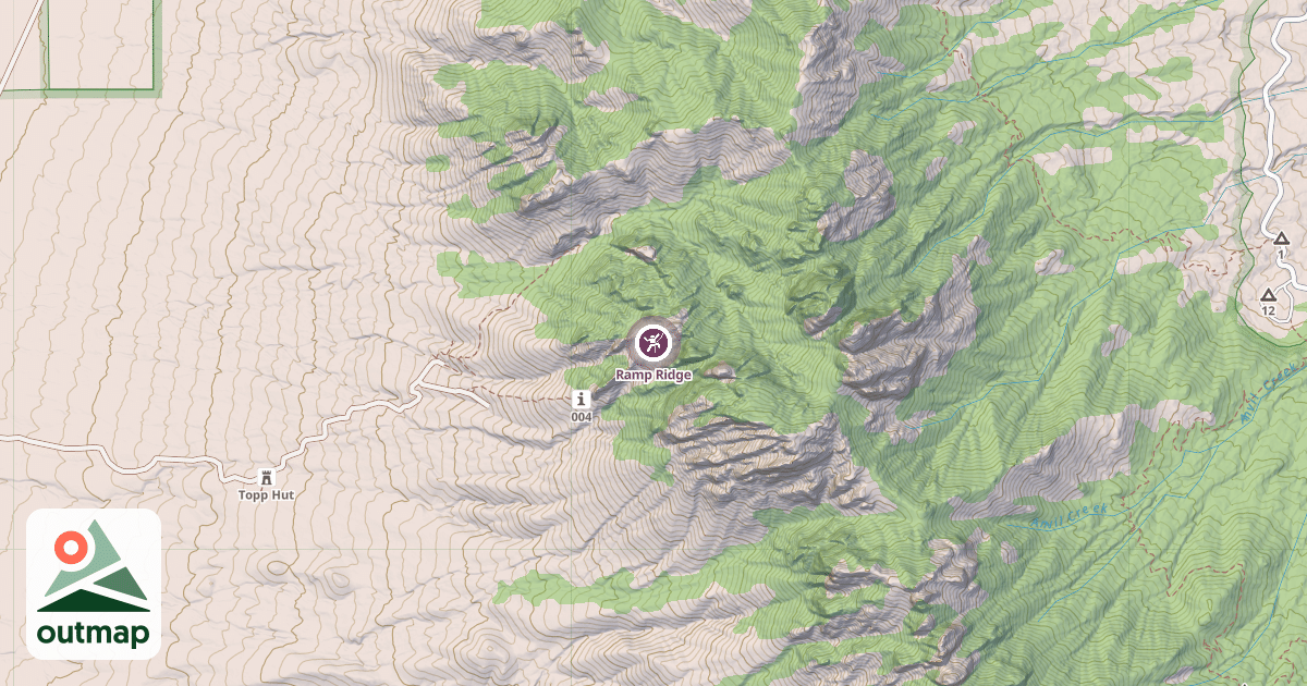 Map of Ramp Ridge