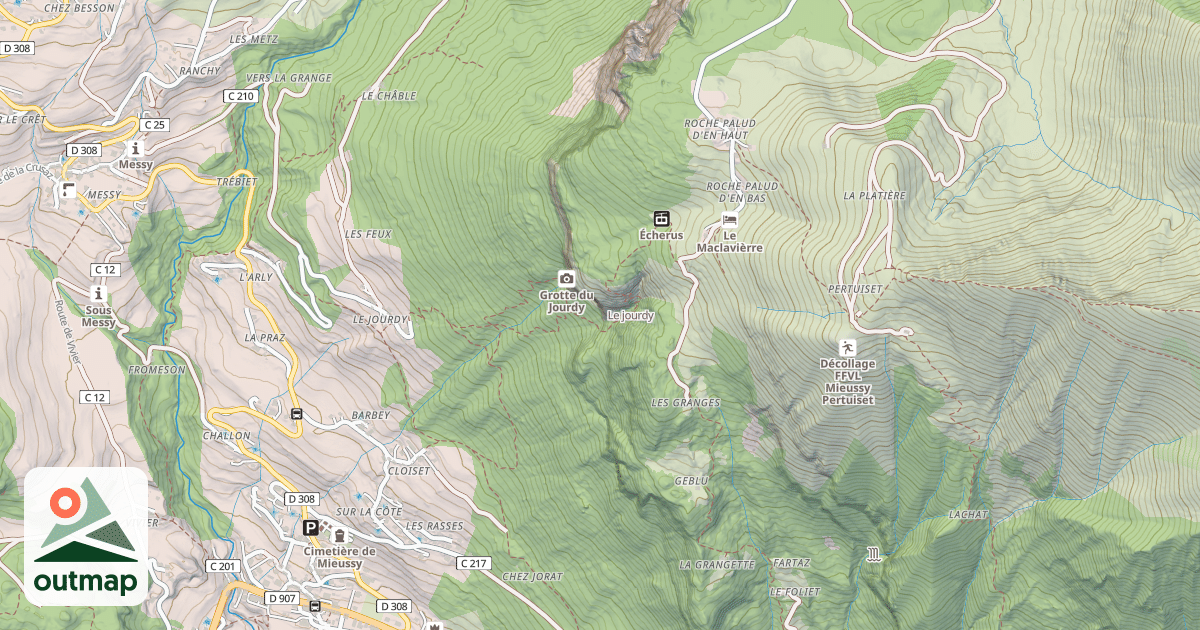 Map of Le jourdy