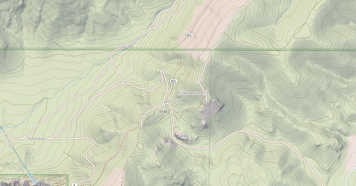Map preview of Unknown Arete