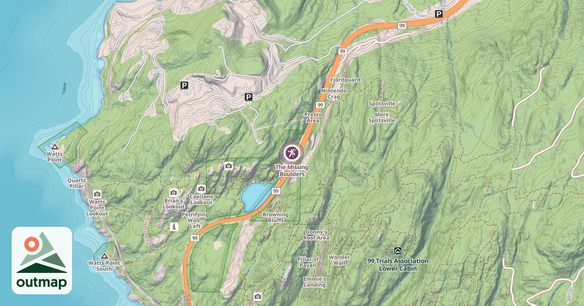 Map of The Missing Boulders