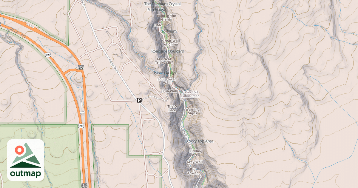 Map of Funky Cole Patina