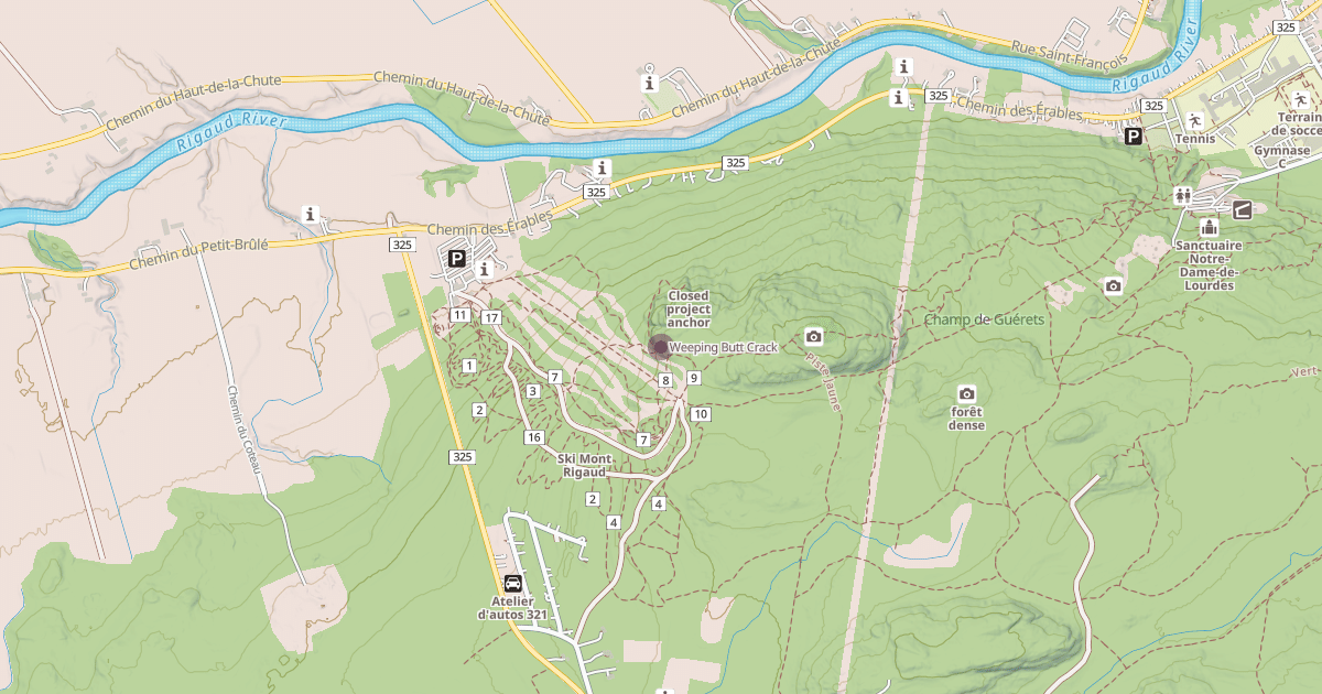 Map preview of Weeping Butt Crack