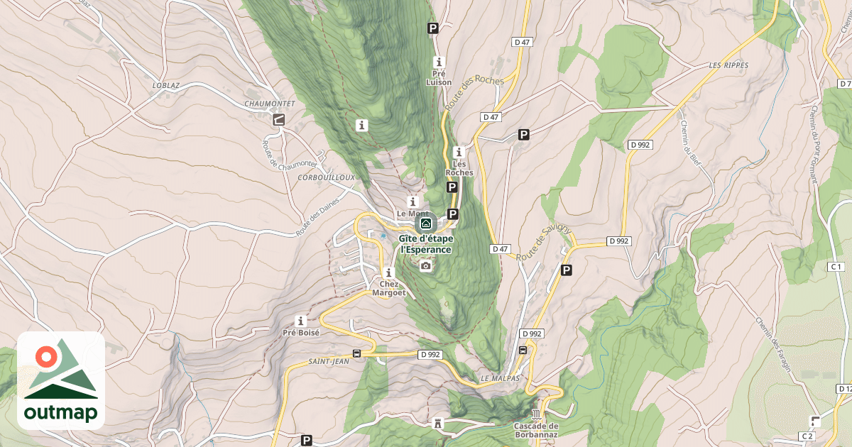 Map of Gîte d'étape l'Esperance