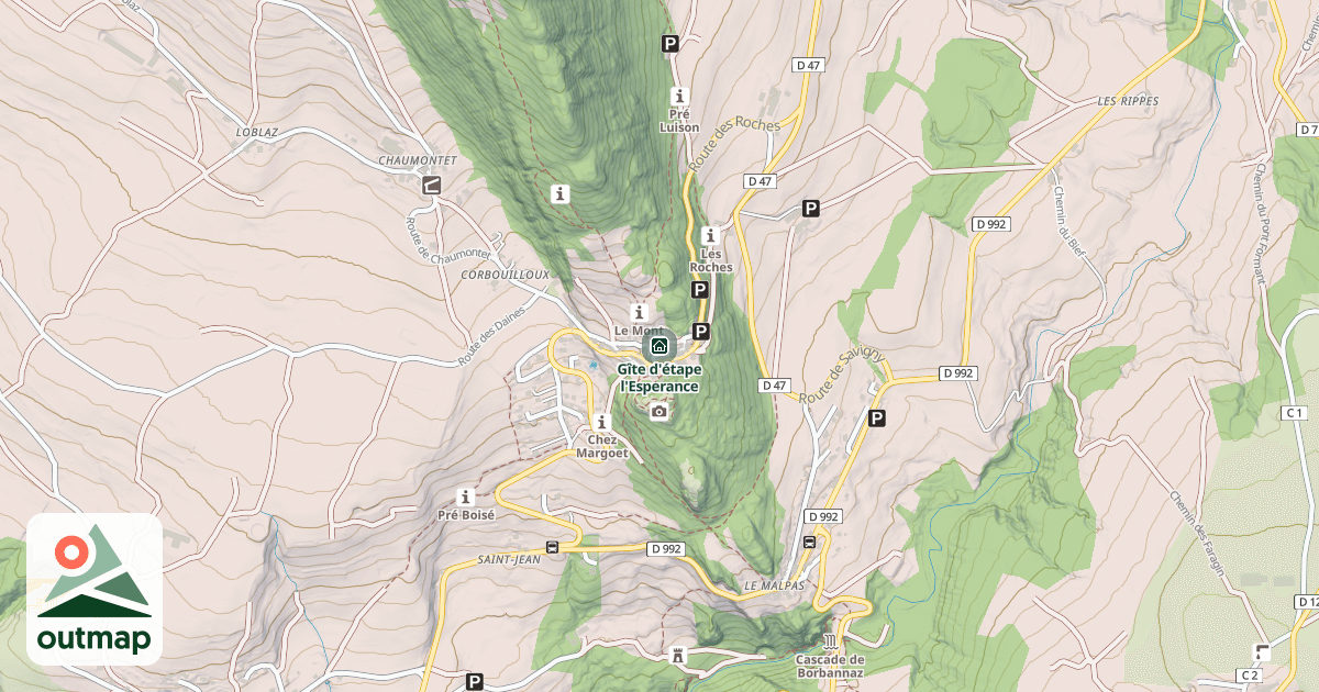 Map of Gîte d'étape l'Esperance