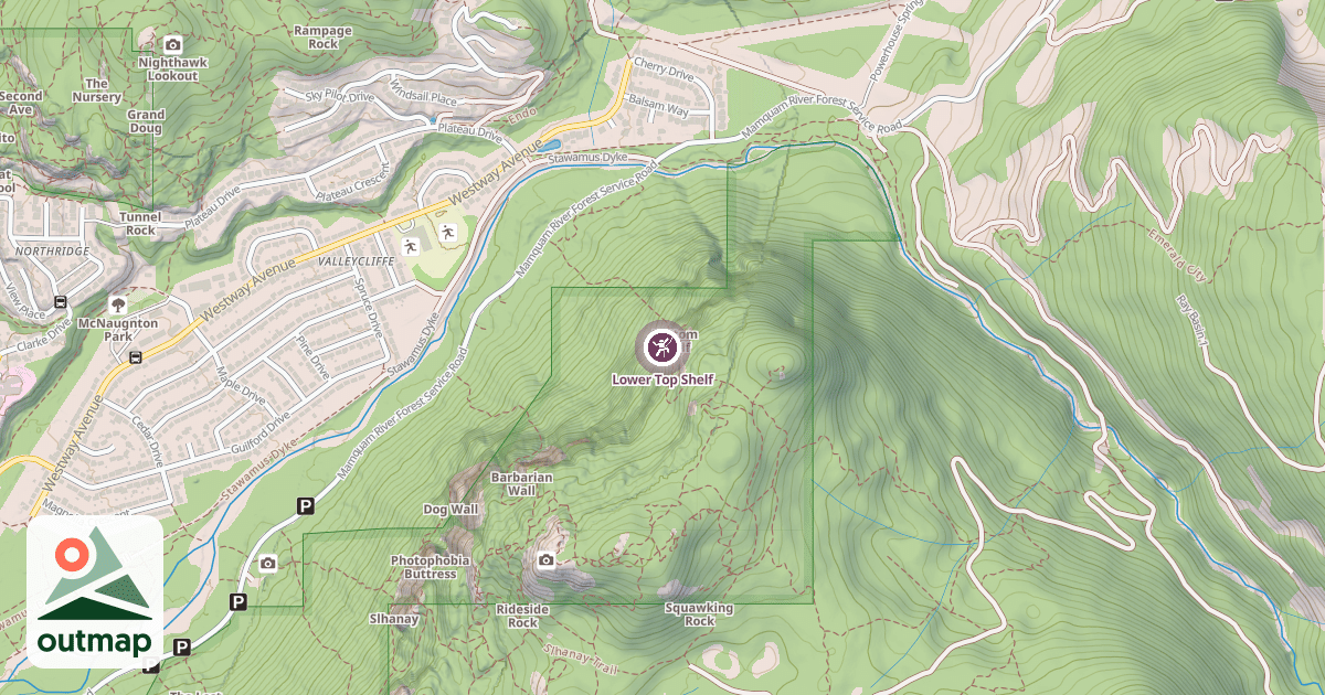 Map of Lower Top Shelf