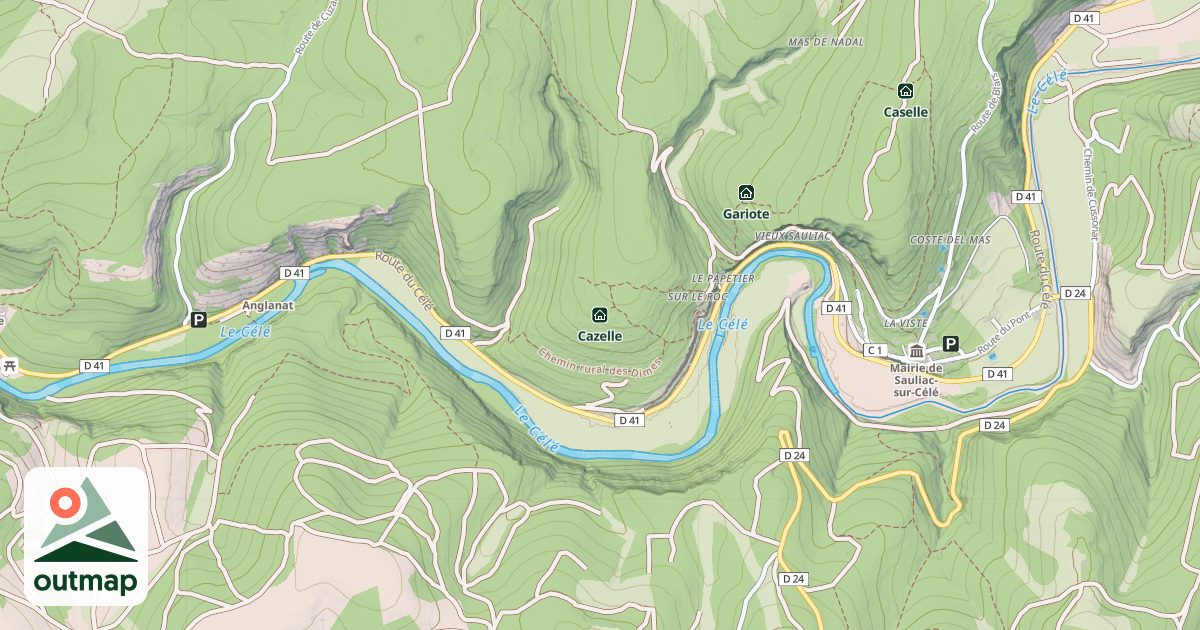 Map of Cazelle