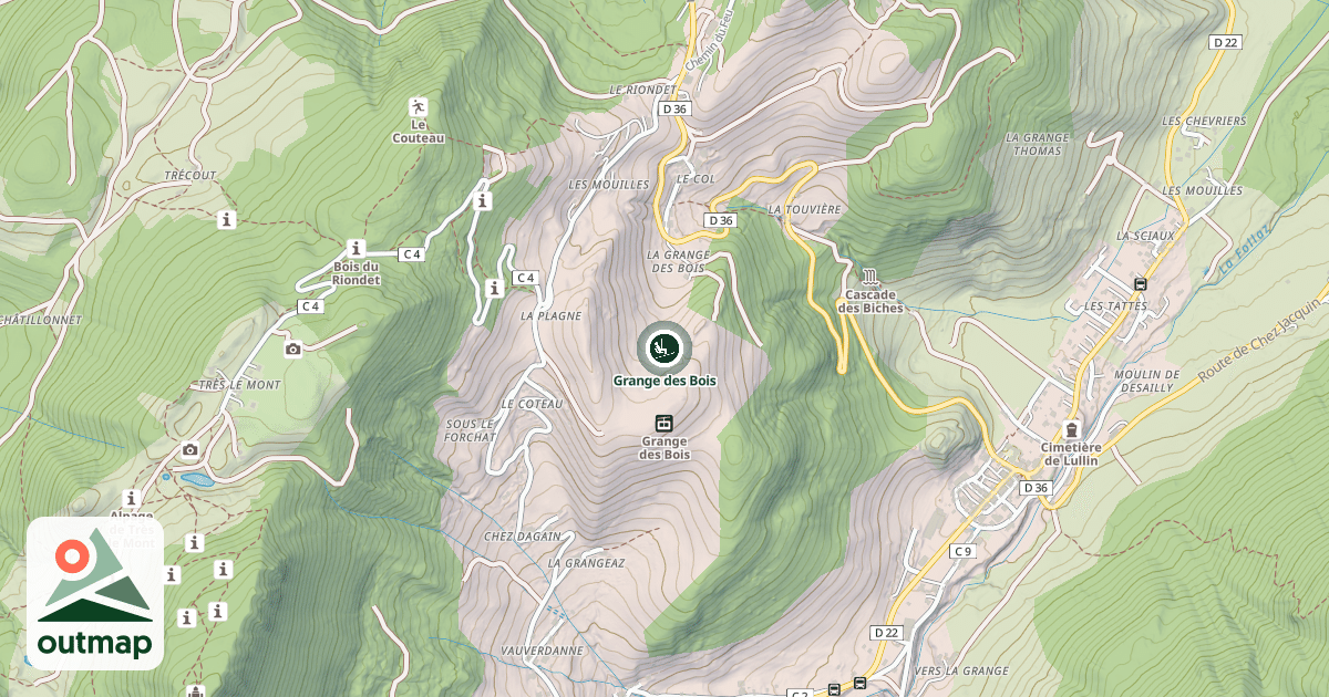 Map of Grange des Bois