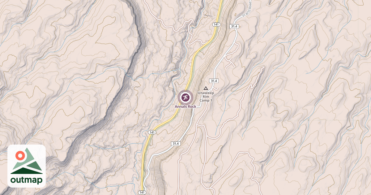 Map of Annals Rock