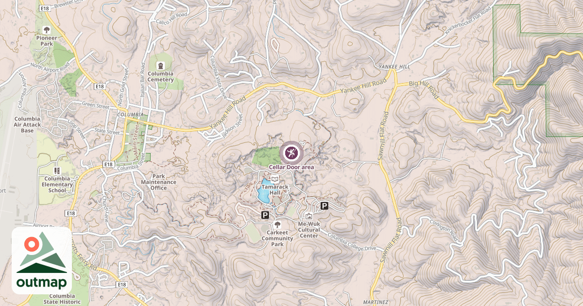 Map of Cellar Door area