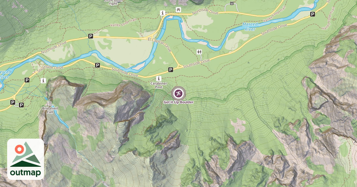 Map of Get it Up Boulder