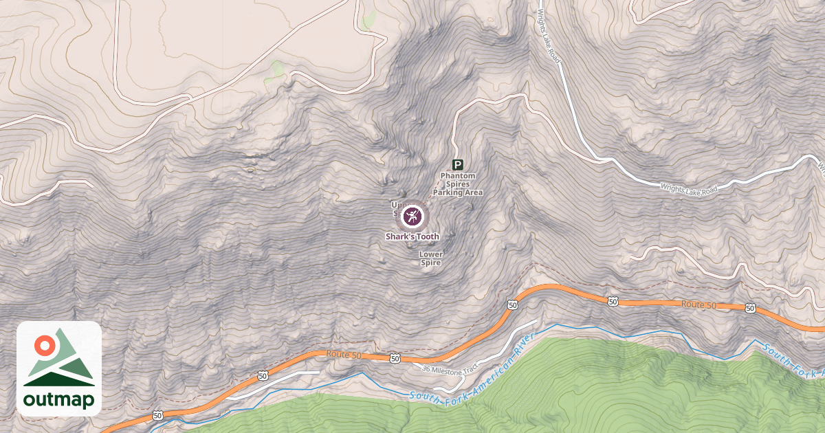 Map of Shark's Tooth