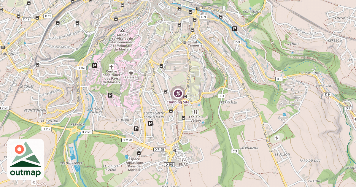 Map of Climbing Site