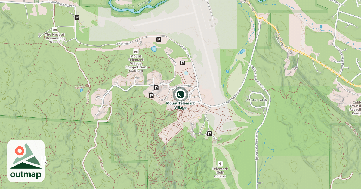 Map of Mount Telemark Village