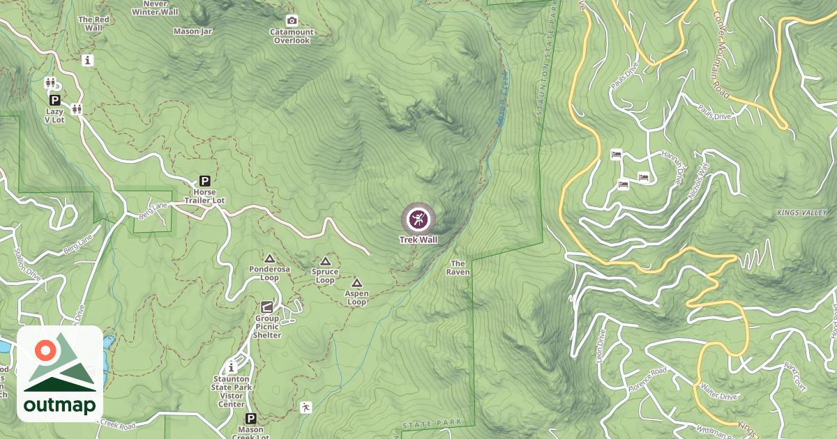 Map of Trek Wall