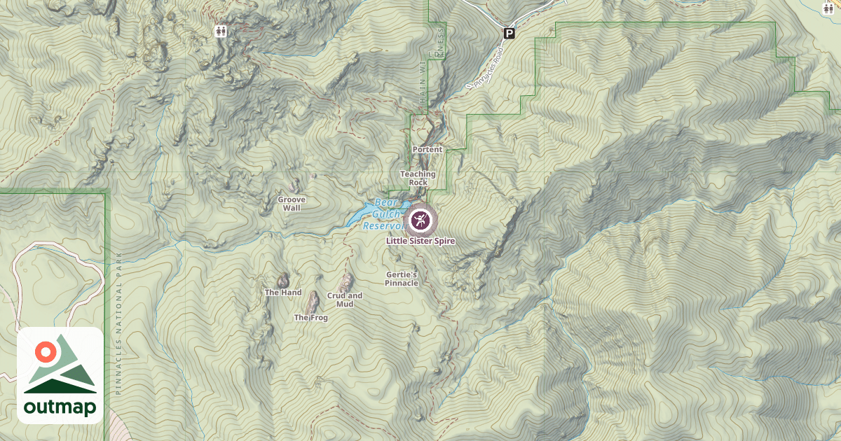 Map of Little Sister Spire