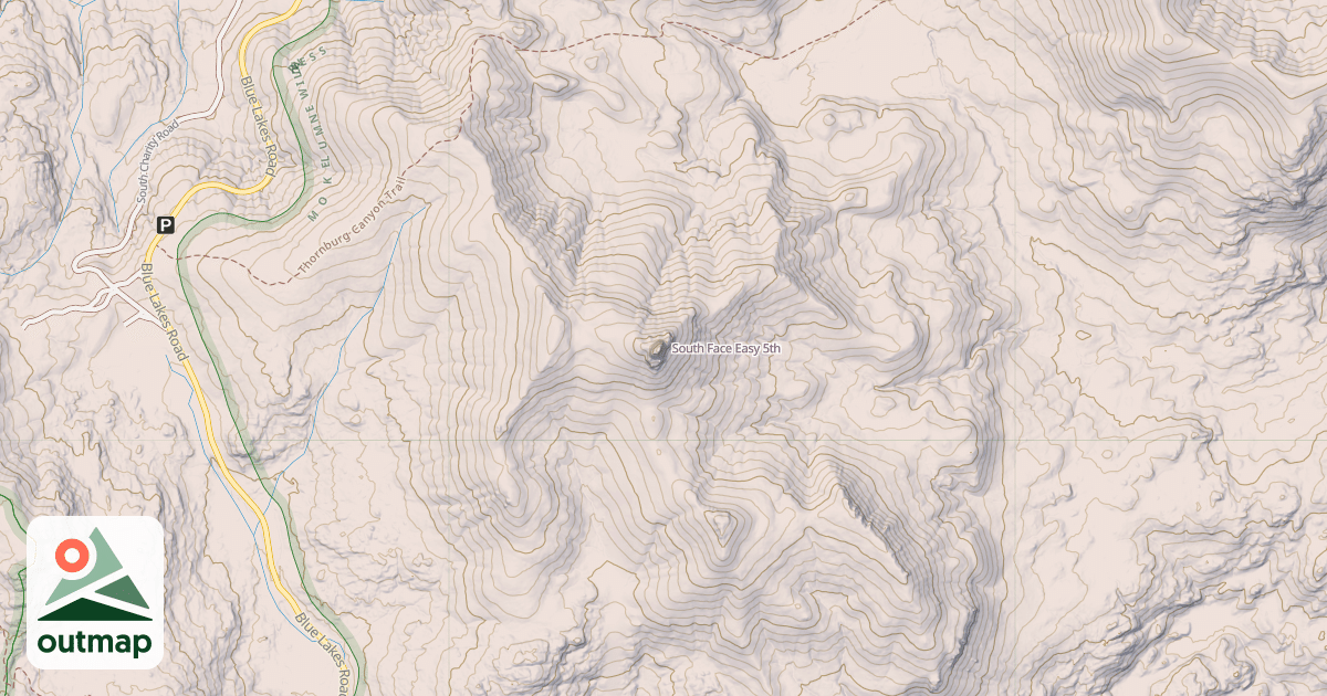 Map of South Face