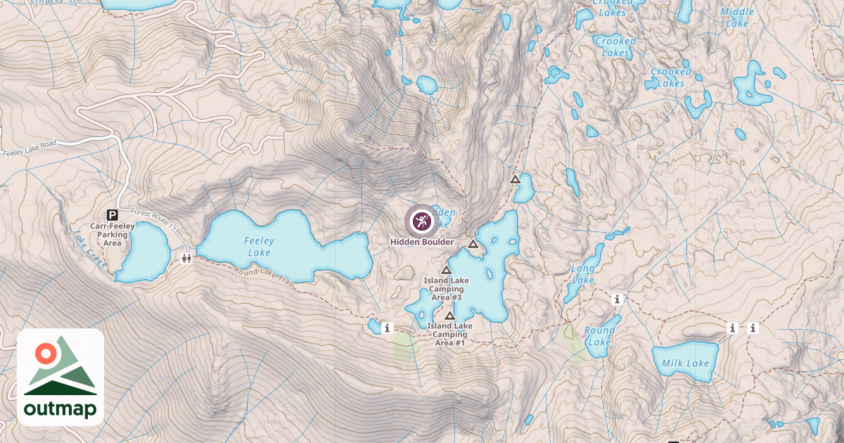 Map of Hidden Boulder
