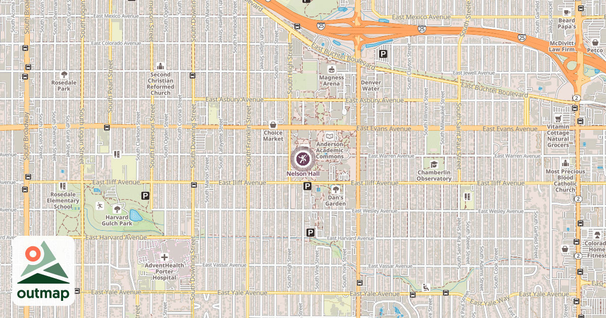 Map of Nelson Hall