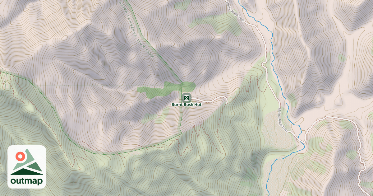 Map of Burnt Bush Hut
