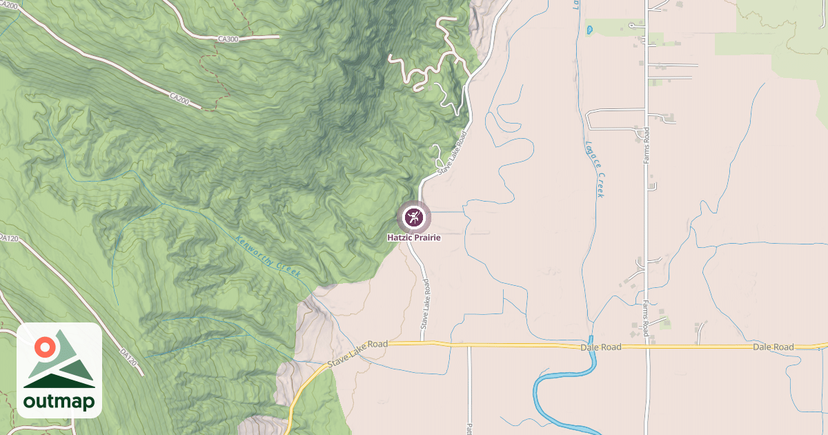 Map of Hatzic Prairie