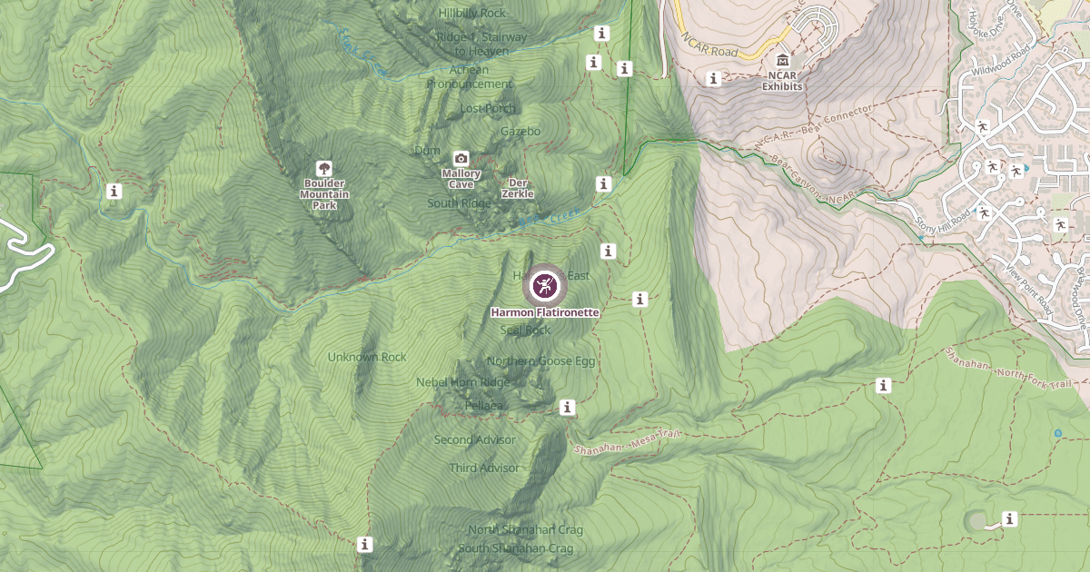 Map preview of Harmon Flatironette