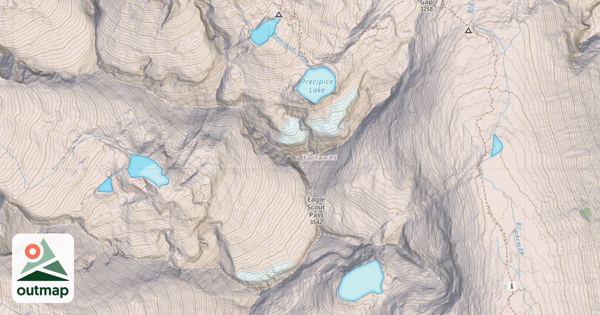 Map of East Face