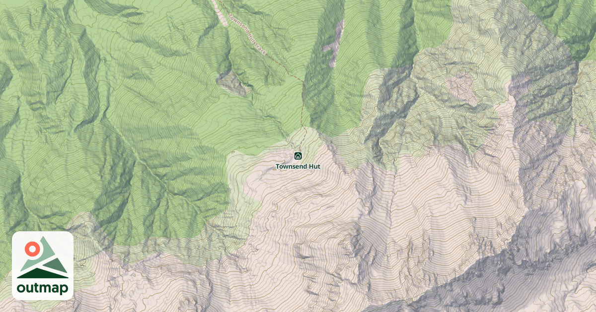 Map of Townsend Hut