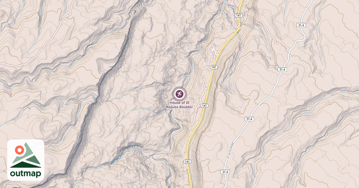 Map of House of Ill Repute Boulder