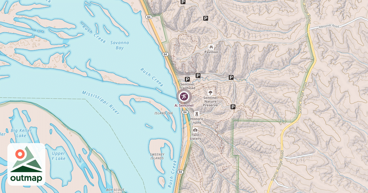 Map of A: Sentinel