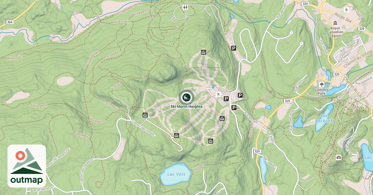 Map of Ski Morin Heights