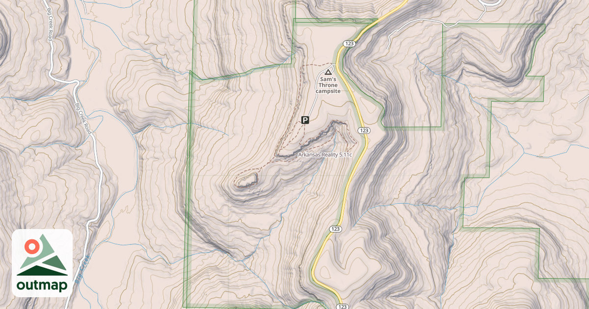 Map of Arkansas Reality