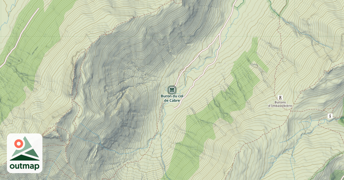 Map of Buron du col de Cabre