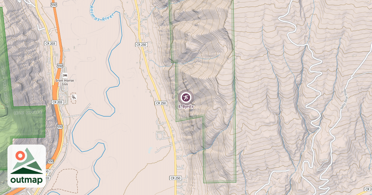 Map of E. Byrd's