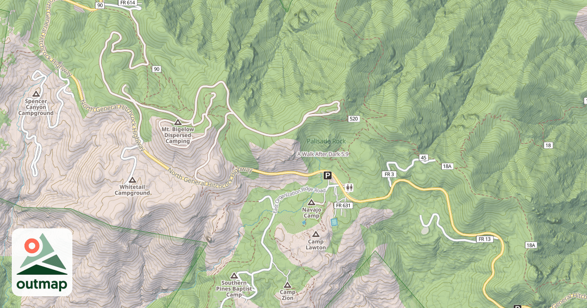 Map of A Walk After Dark