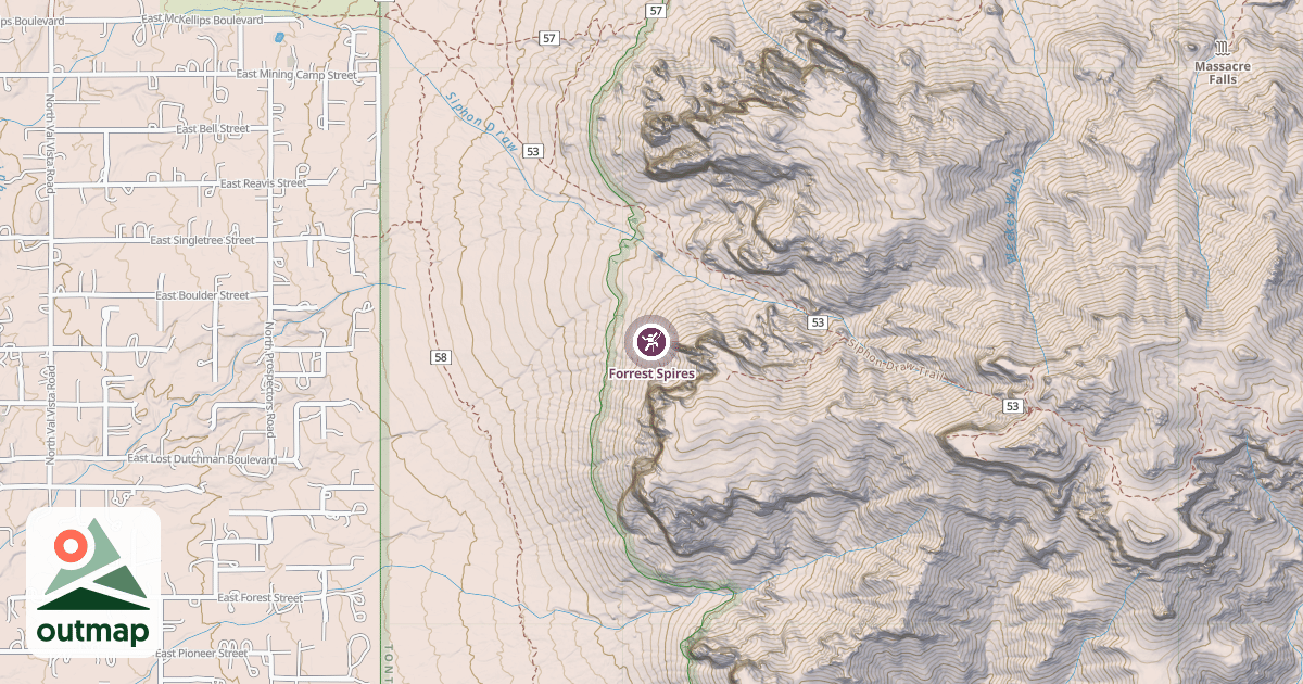 Map of Forrest Spires