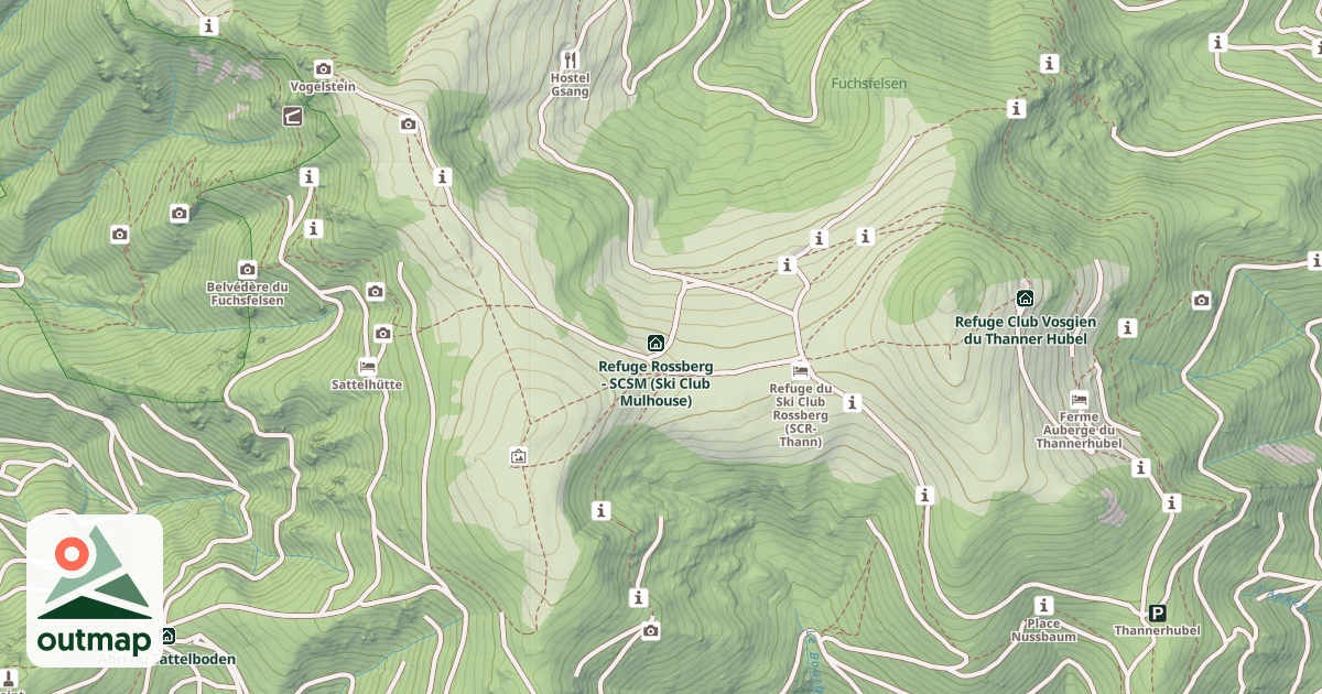 Map of Ski Club Sportif Mulhouse