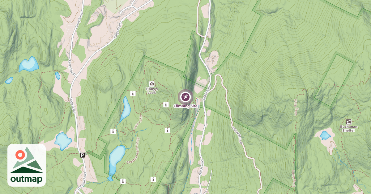 Map of Climbing Site