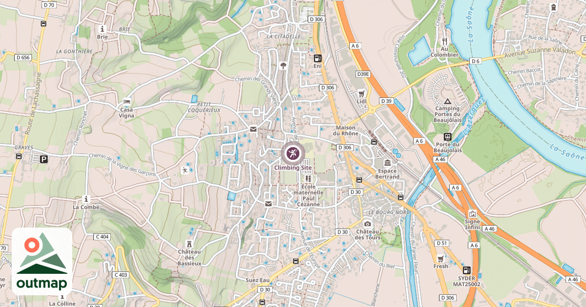 Map of Climbing Site